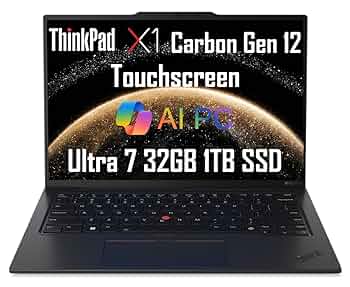 Amazon.com: Lenovo Gen 12 ThinkPad X1 Carbon Laptop (14